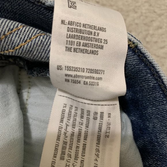 Abercrombie & Fitch Super Skinny Ankle High Rise Jeans 24S - Picture 3 of 8